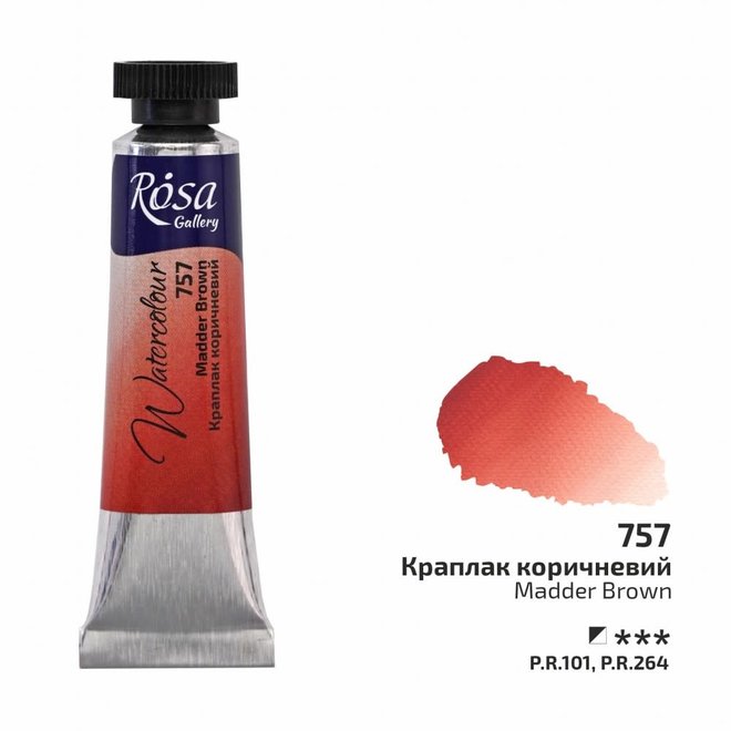 Rosa Watercolour 10Ml Tube Madder Brown 757