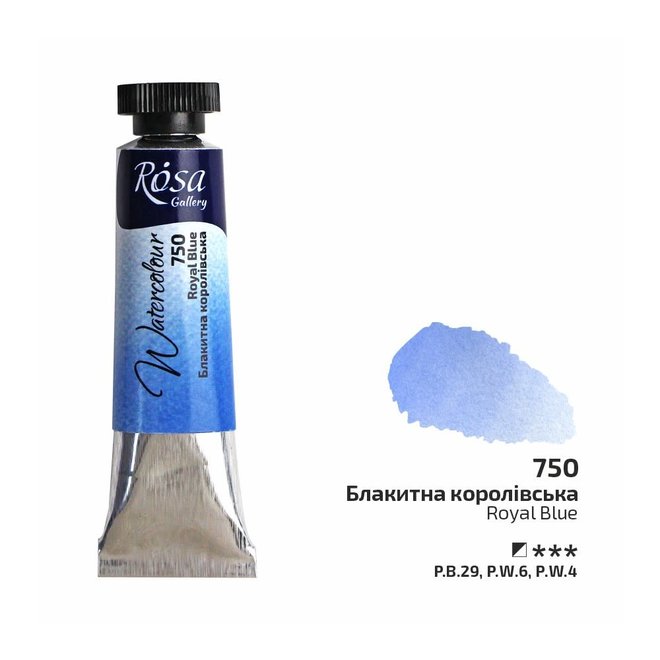 Rosa Watercolour 10Ml Tube Royal Blue 750