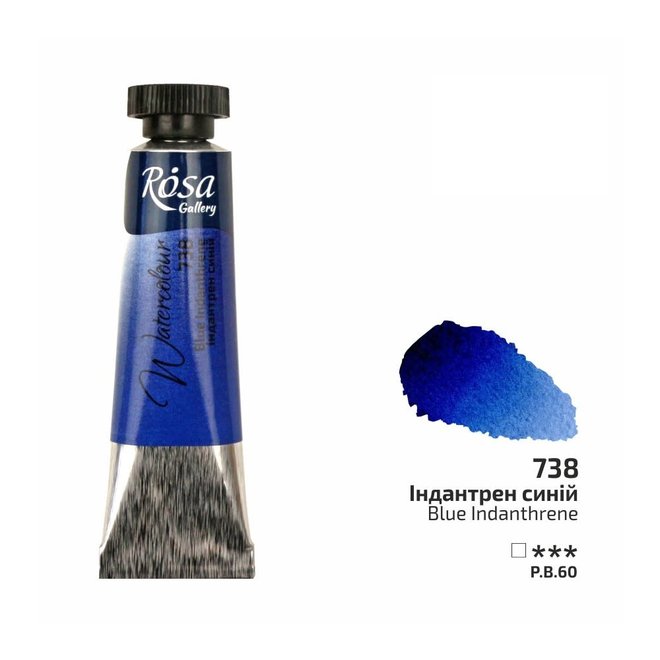 Rosa Watercolour 10Ml Tube Blue Indanthrene 738
