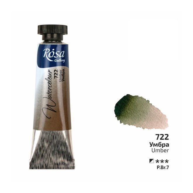 Rosa Watercolour 10Ml Tube Umber 722