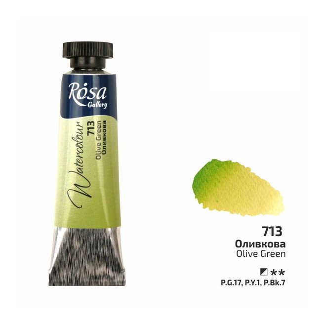 Rosa Watercolour 10Ml Tube Olive Green 713