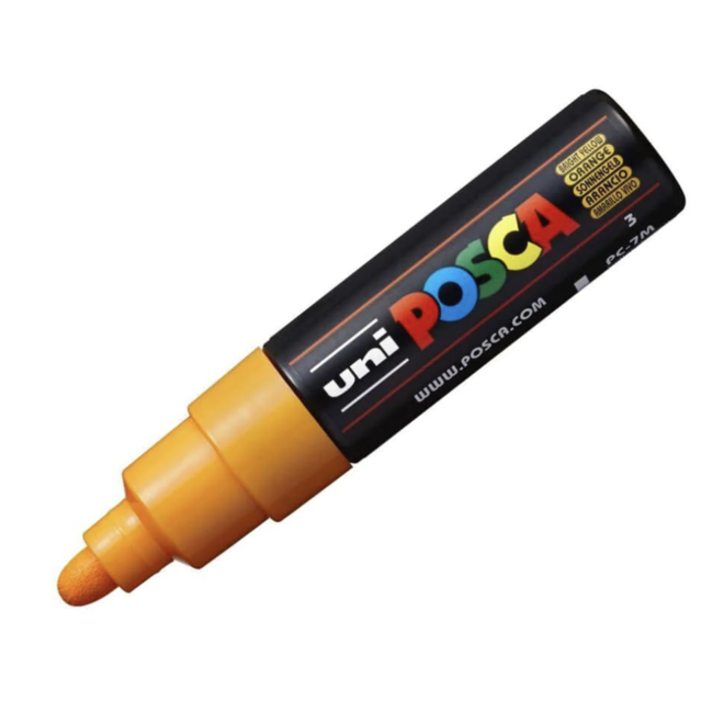 Posca Acrylic Marker Pc-7M Broad Bullet Light Orange