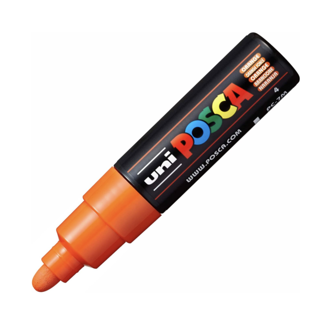 Posca Acrylic Marker Pc-7M Broad Bullet Orange