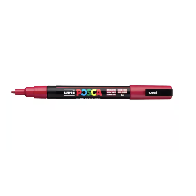 Posca Acrylic Marker Pc-3M Fine Dark Red