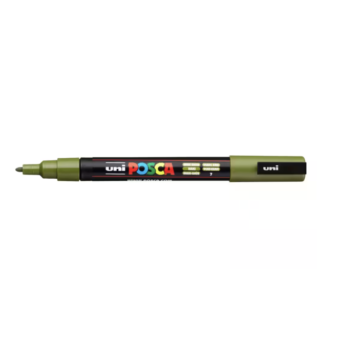 Posca Acrylic Marker Pc-3M Fine Khaki Green