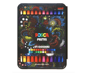 POSCA Pastel Pencil Set, 24-Color Set - Endeavours ThinkPlay