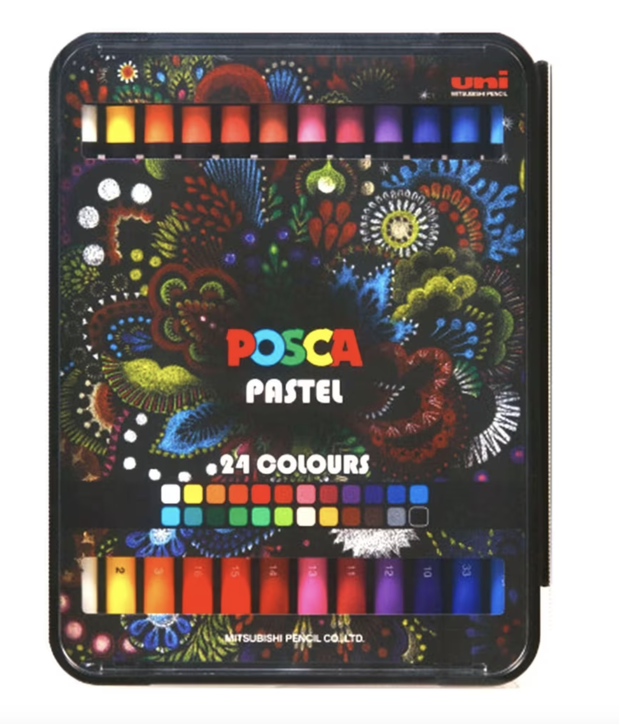 POSCA Pastel Pencil Set, 24-Color Set - Endeavours ThinkPlay