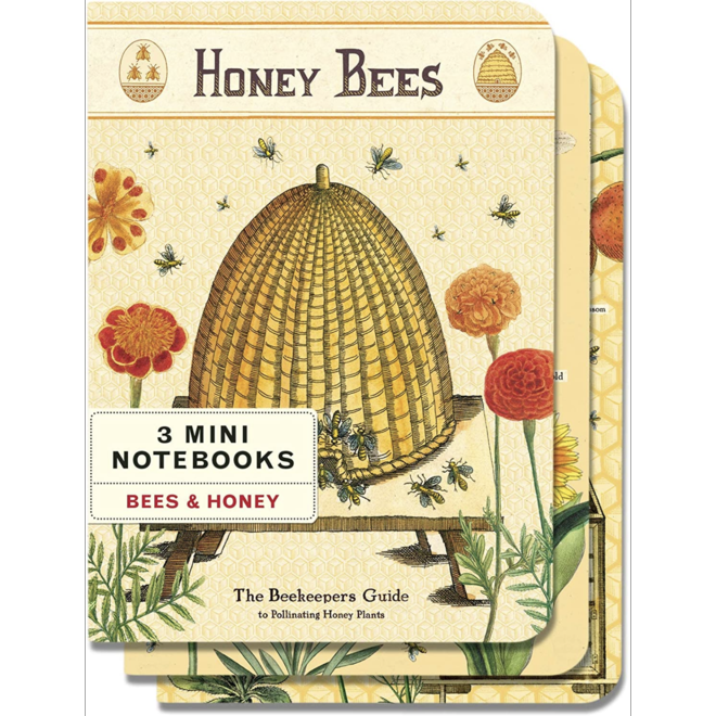 Cavallini & Co Notebook Mini - Bees & Honey - Set Of 3