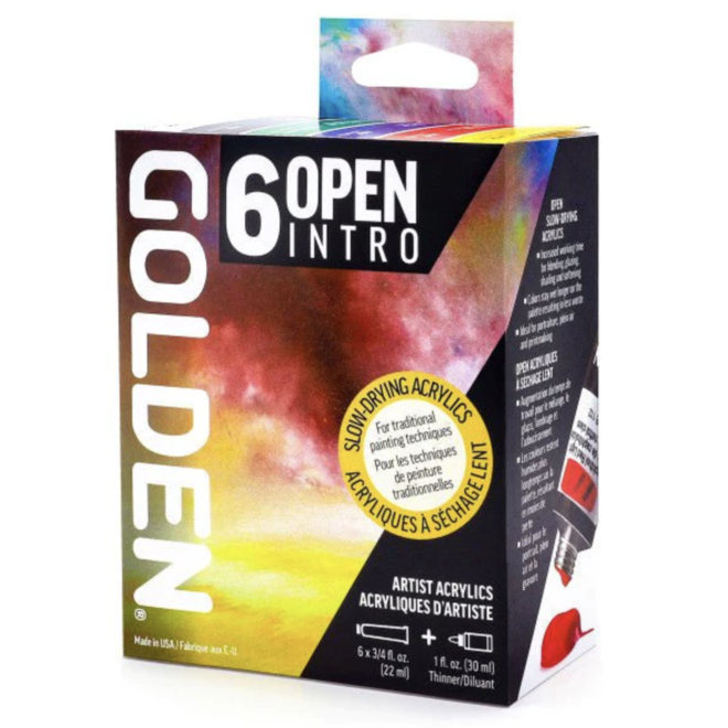 Golden Open Intro Set Incudes Six Colors In 3/4 Fl. Oz / 22Ml Tubes And One 1 Fl. Oz. / 30Ml Bottle Of Open Thinner