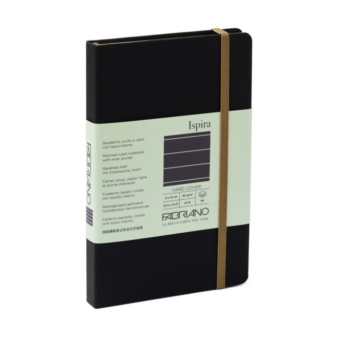 Fabriano Ispira Hard-Cover Notebooks, 5.8" x 8.3" (A5) - Lined BRW 96S