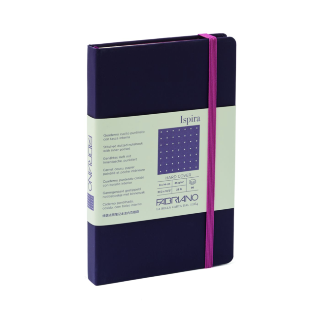 Fabriano Ispira Hard-Cover Notebooks Dotted, 3.5" x 5.5" PUR 96