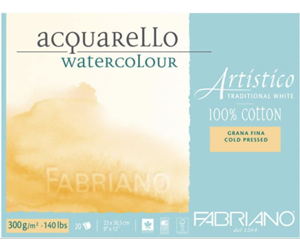 Fabriano Aquarello Watercolour Block Traditional White- Cold Pressed 3