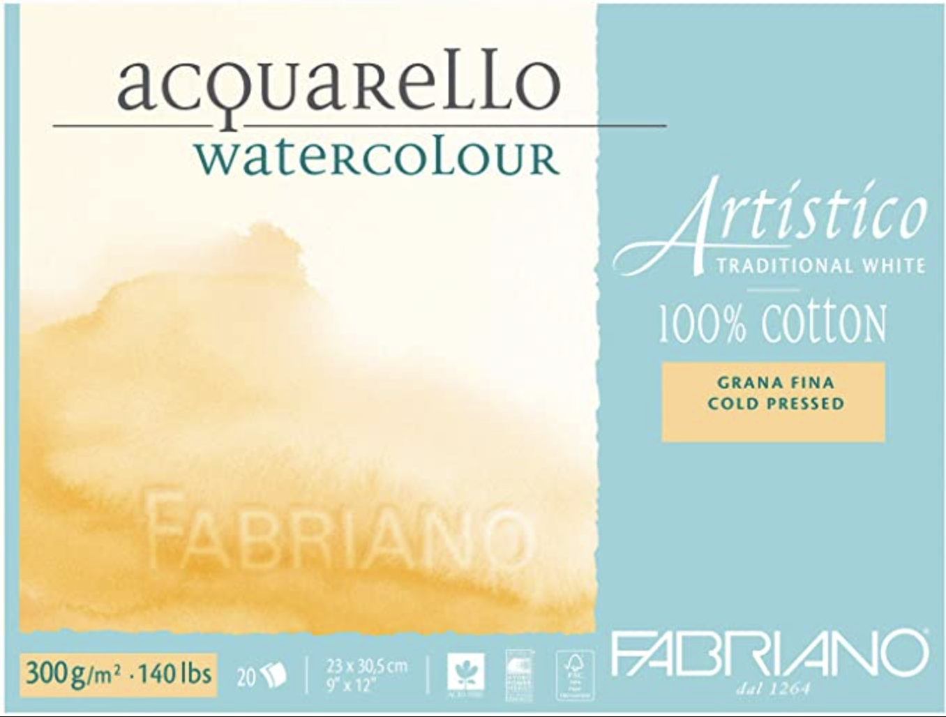 Fabriano Artistico Watercolor Blocks - Extra White & Traditional White