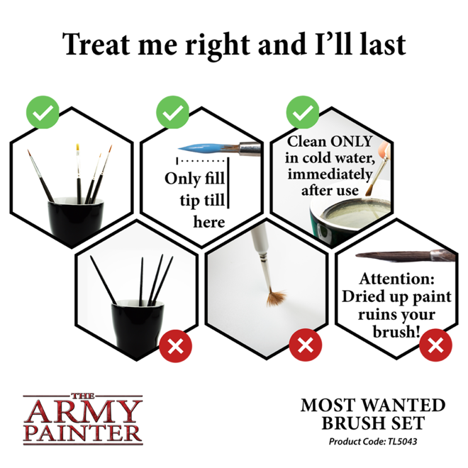 The Army Painter: Most Wanted Brush Set