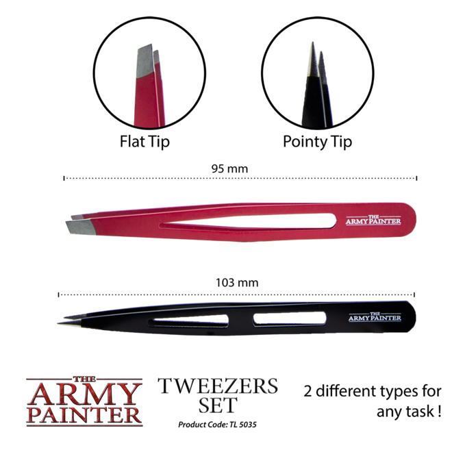 The Army Painter: Miniature & Model Tools - Tweezers Set