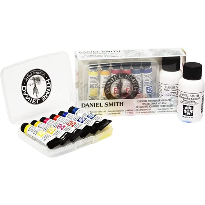 Daniel Smith XF Watercolor 5ml Essential Mixing Set 9pc Incl. Watercolor Ground