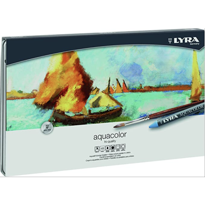 Lyra Aquacolor 48 Set Water-soluable Crayon