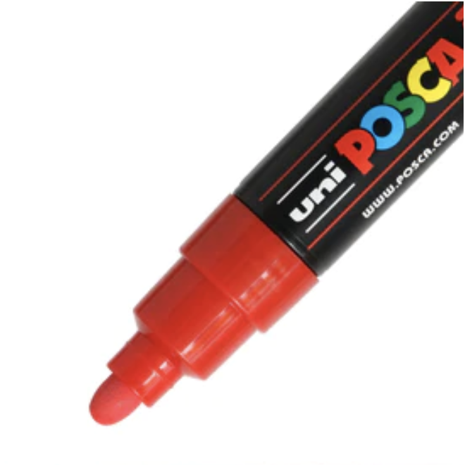 Posca Acrylic Marker Pc-7M Broad Bullet Red