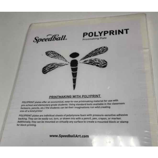 Speedball Poly Printing Foam Plate, 9x12" 12 Sheets