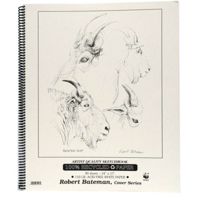 ROBERT BATEMAN RECYCLED SKETCHBOOK 14x17
