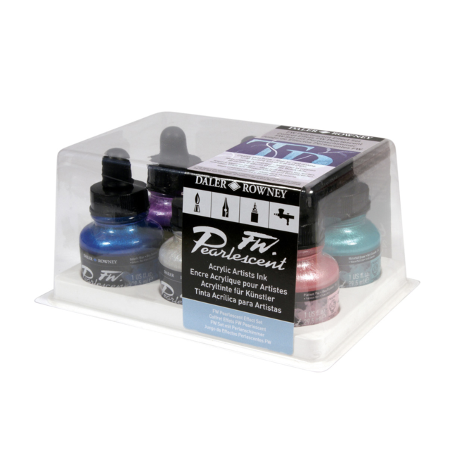 Daler Rowney FW Pearlescent Ink Set