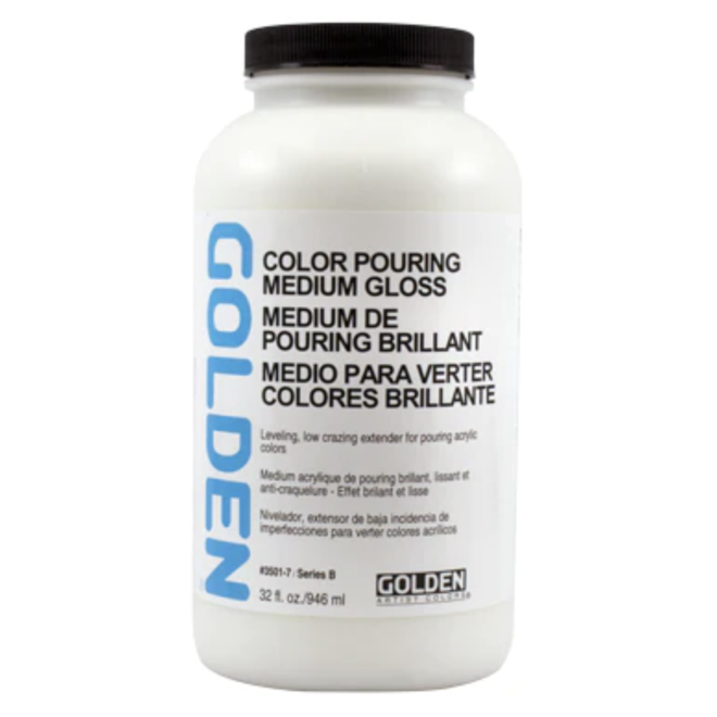 Golden Color Pouring Medium 32Oz Gloss