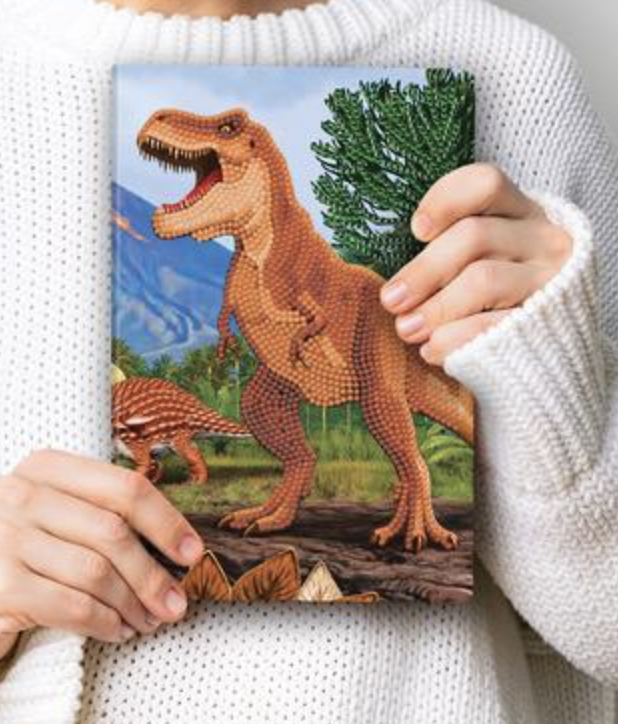 Diy Crystal Art Notebook Kit TRex Dinosaur Endeavours ThinkPlay