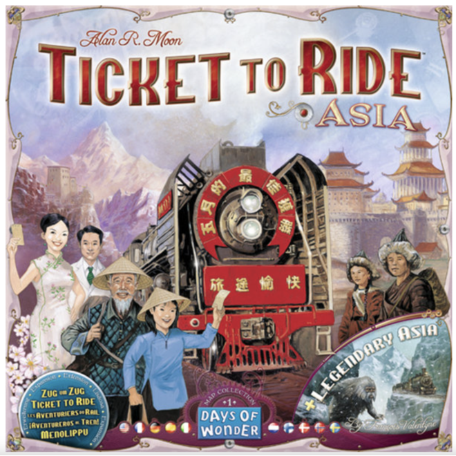 TICKET TO RIDE EXPANSION: ASIA MAP #1