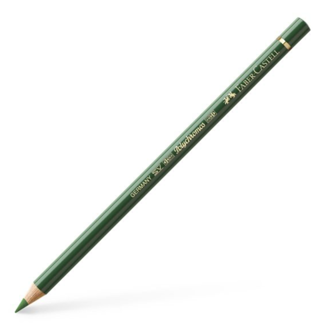 Faber-Castell Polychromos Coloured Pencil - 167 Permanent Green Olive