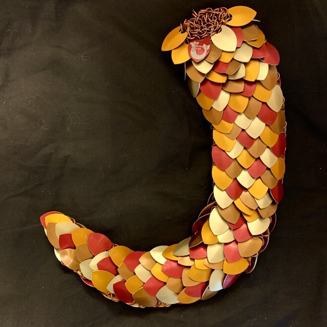 Poseidon's Forge: Fire Dragon Tail - Large (Red, Gold, Orange, Bronze)