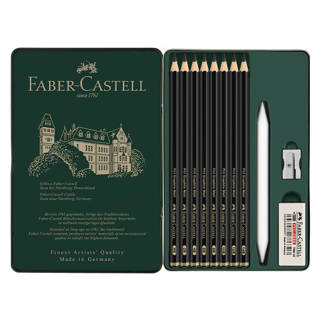 Faber Castell Pitt Graphite Matt 11 Pencil Set