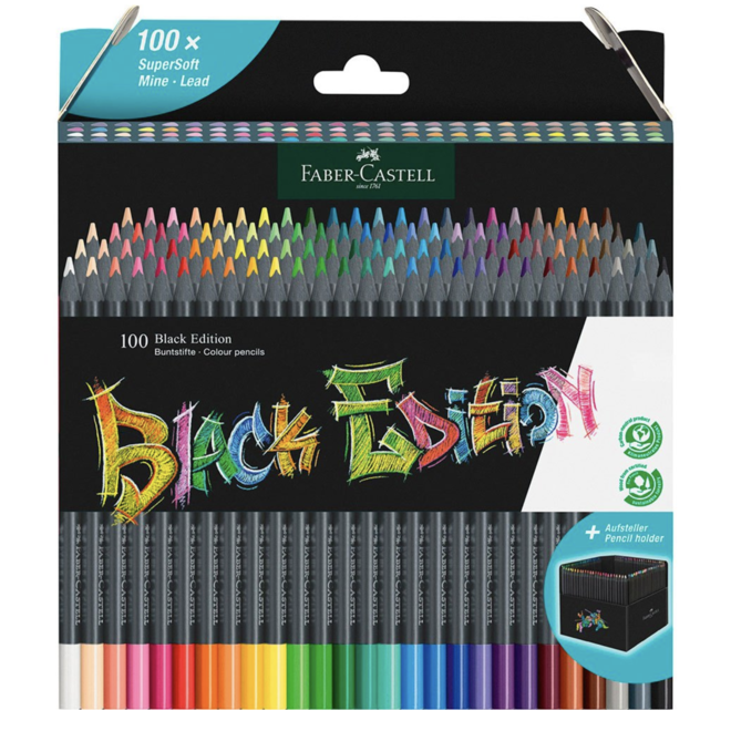 Faber Castell Black Edition Colour Pencil 100 Colour Set