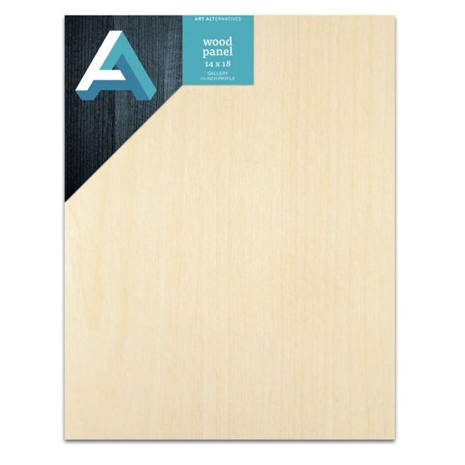 Art Alternatives Wood Panel 3/4 inch Cradled Studio Profile 14x18