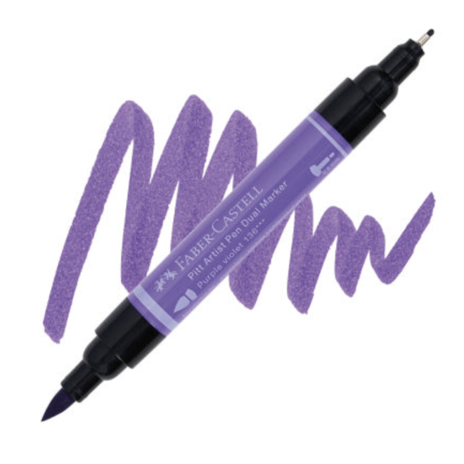 Faber Castell Pitt Artist Pen 136 Dual Marker Purple Violet