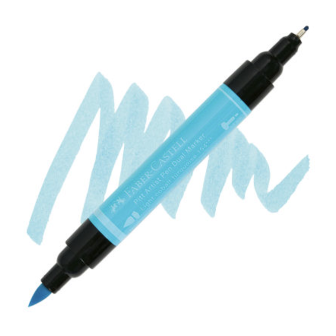 Faber Castell Pitt Artist Pen 154 Dual Marker Light Cobalt Turqouise