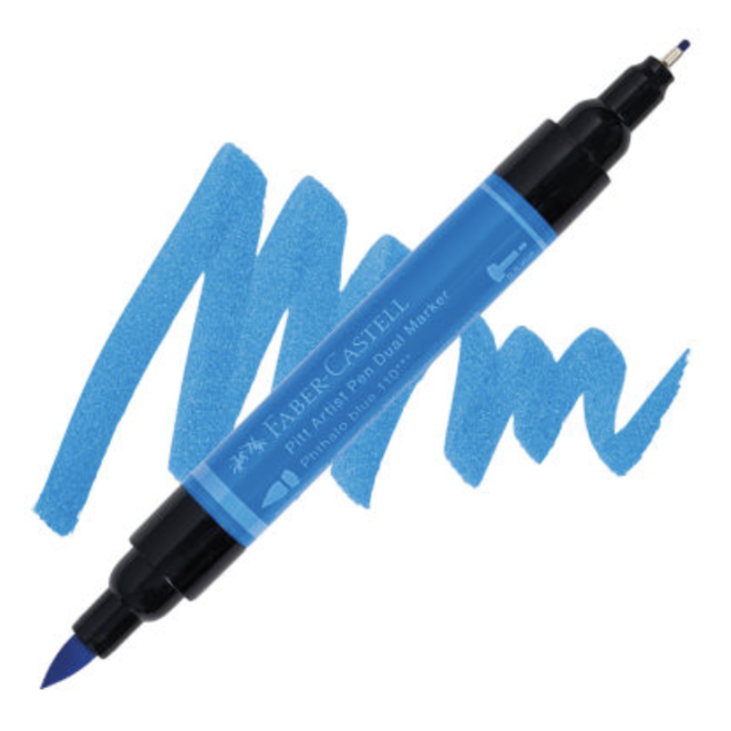 Faber Castell Pitt Artist Pen 110 Dual Marker Phthalo Blue