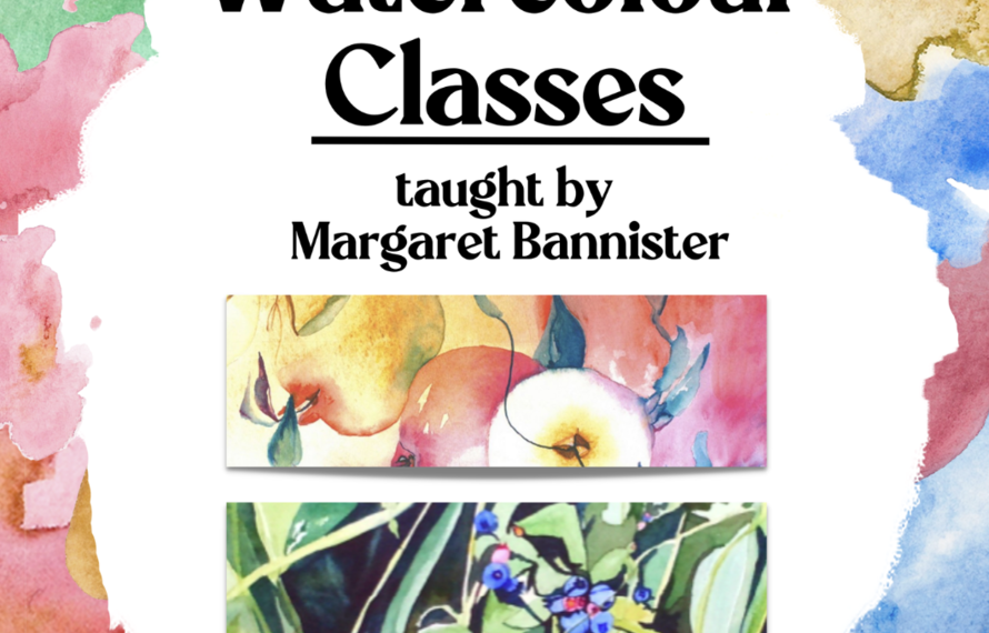 Watercolor classes with Margaret Bannister!