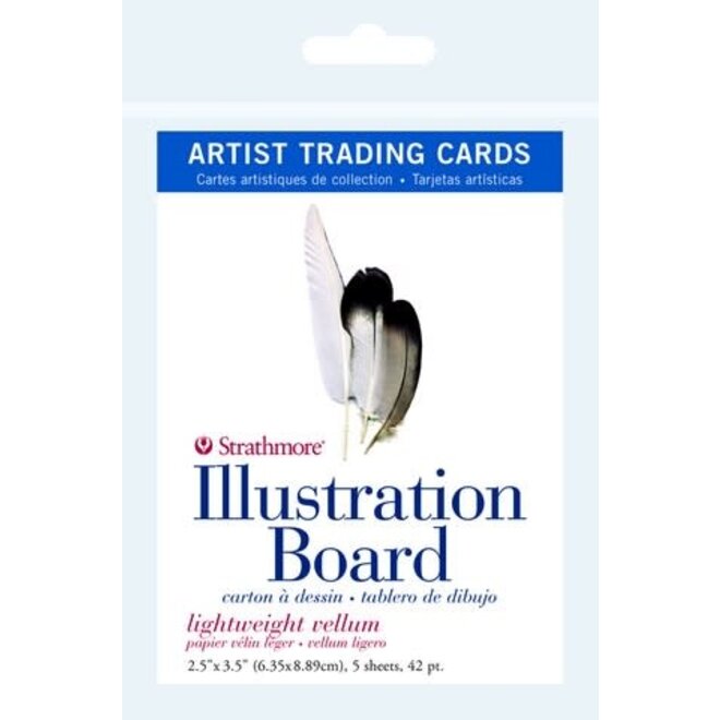 STRATHMORE ARTIST TRADING CARD Illustration Board 5PK - 2.5"x3.5"