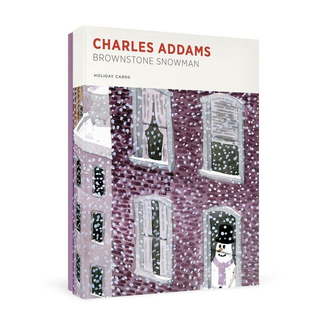 Charles Addams: Brownstone Snowman Holiday Cards