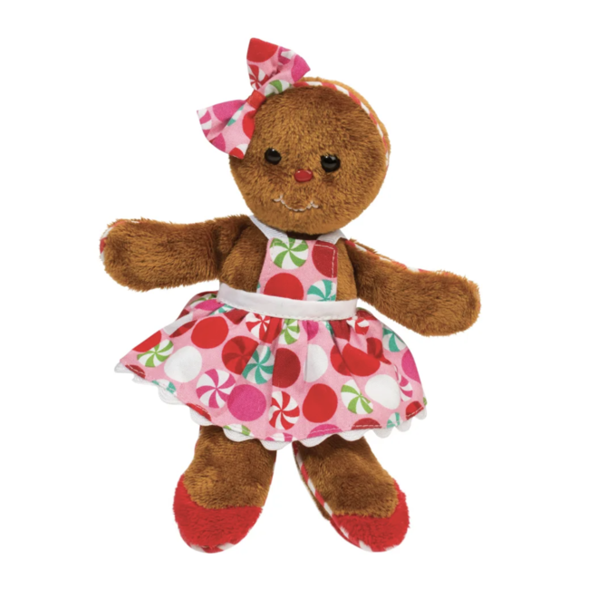 Douglas Cuddle Toy Plush G.G. Gingerbread Girl w/dress