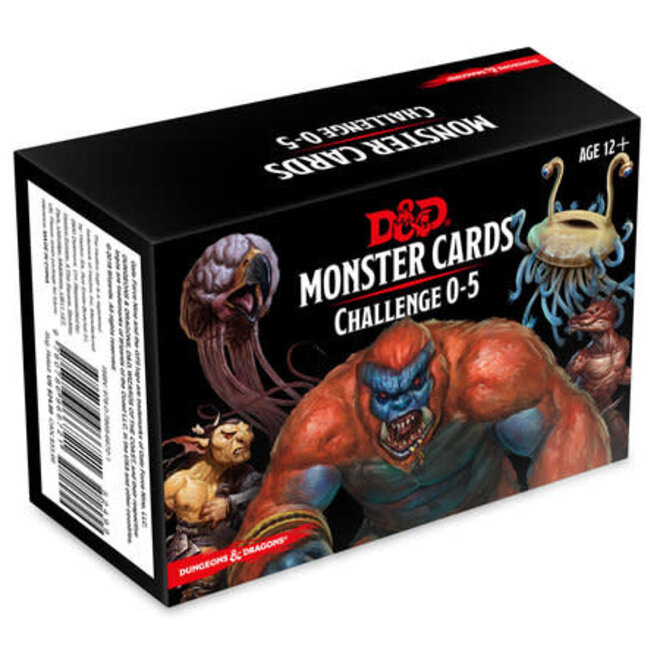 DUNGEONS & DRAGONS: MONSTER CARDS - Challenge 0-5