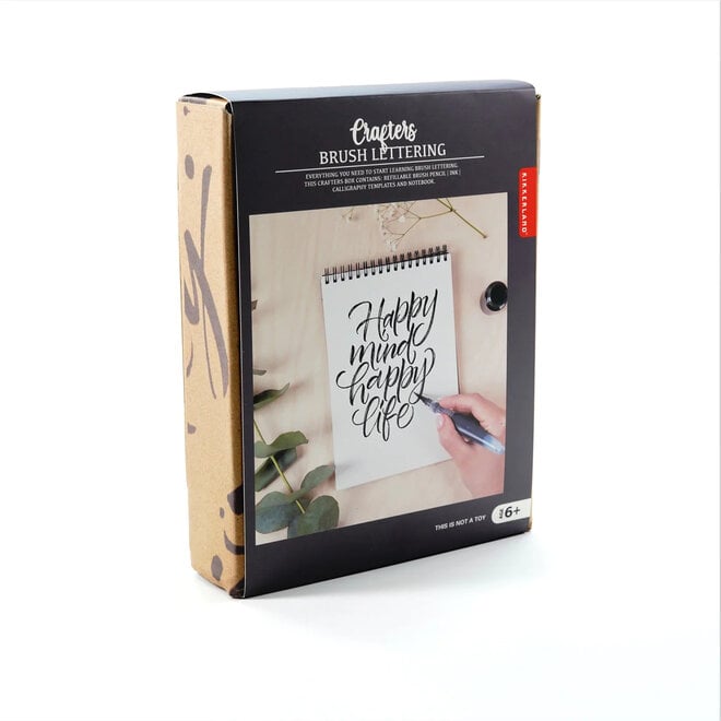 Kikkerland Crafters Brush Lettering Kit