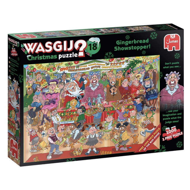 Wasgij 1000pc Puzzle - Gingerbread Showstopper!