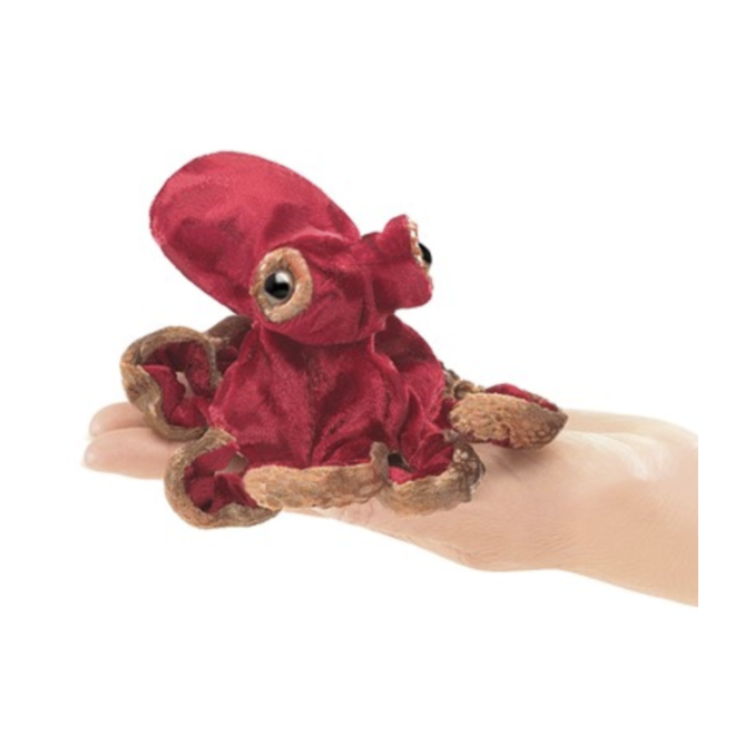 Folkmanis Finger Puppet - Mini Red Octopus