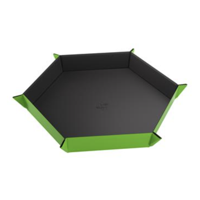 Gamegenic: Magnetic Dice Tray - Hexagonal: Black/Green