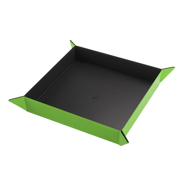 Gamegenic: Magnetic Dice Tray - Square: Black/Green