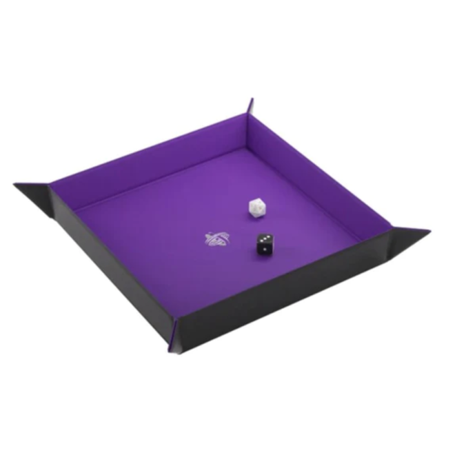 Gamegenic: Magnetic Dice Tray - Square: Black/Purple