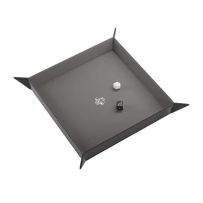 Gamegenic: Magnetic Dice Tray - Square: Black/Gray