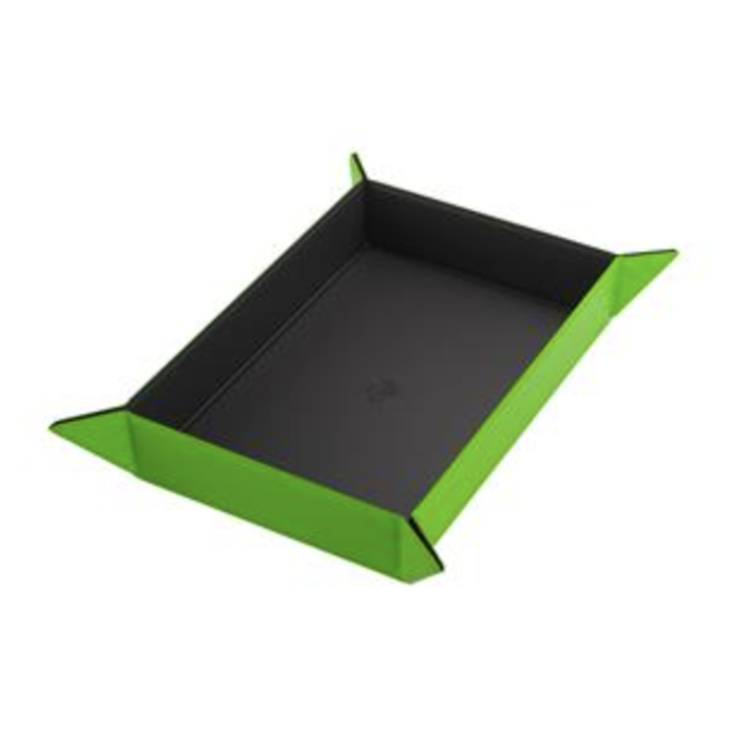 Gamegenic: Magnetic Dice Tray - Rectangular: Black/Green