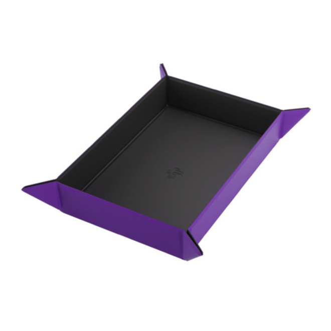 Gamegenic: Magnetic Dice Tray - Rectangular: Black/Purple